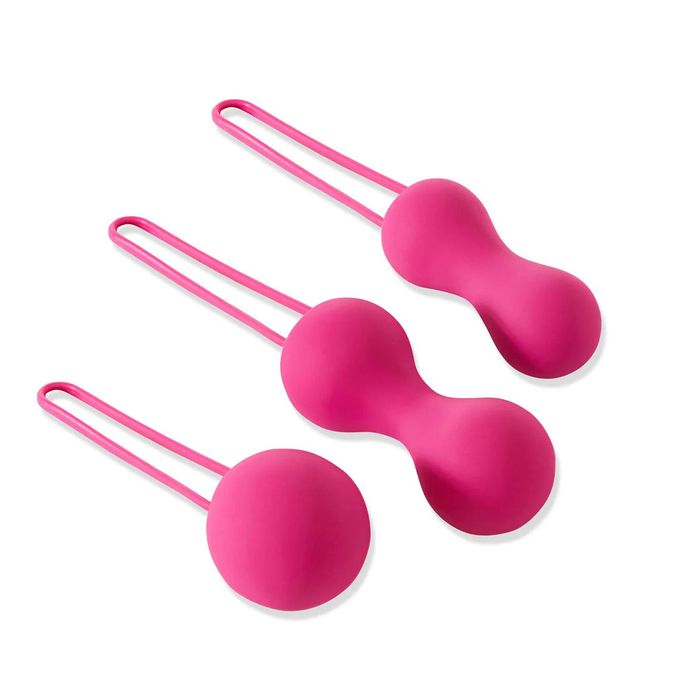 Je Joue Ami Kegel Balls 3.5" Fuchsia - 3-Step Progressive Weight System Vegan