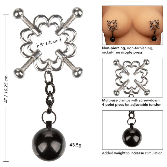 Nipple Grips 4 Point Weighted Nipple Press