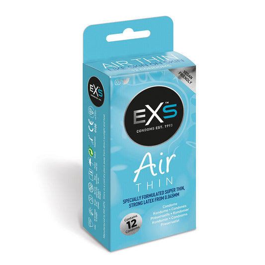 EXS Air Thin Condoms 12 Pack - Breathable Sensation Devotion