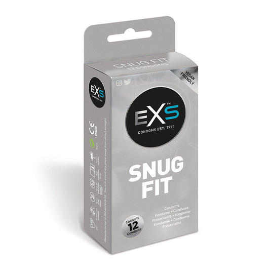 EXS Snug Closer Fitting Condoms 12 Pack - Secure Fit Devotion