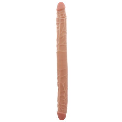 Get Real 16 Inch Flesh Double Dildo - Life-Like Dual-Ended Phthalate-Free PVC