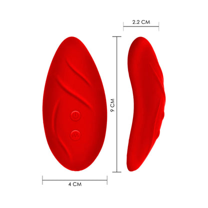 ToyJoy Divine Panty Vibe Red - Lace Panty 4 Modes 3 Speeds USB Heart Remote Silent