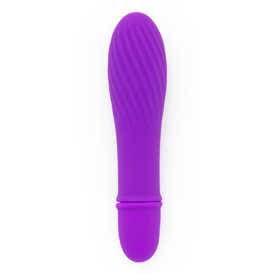 ToyJoy SeXentials Ecstasy Mini Vibe 4.9" Purple - 3 Speeds 7 Pulsations Ribbed Tip Silicone