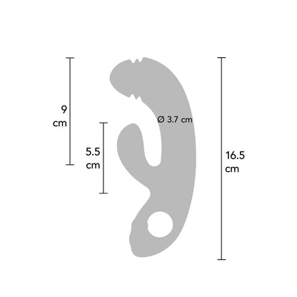 Xocoon Harmony Dual Touch 6.5" Purple - Tapping G-Spot with Air Technology