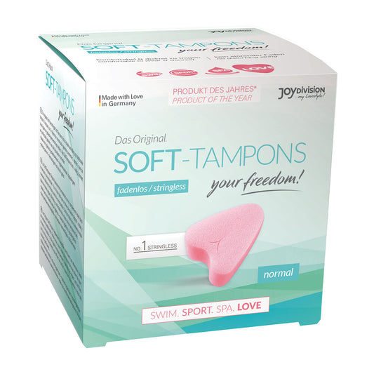 Stringless Soft Tampons Normal 3-Pack - Joy Division Freedom Devotion