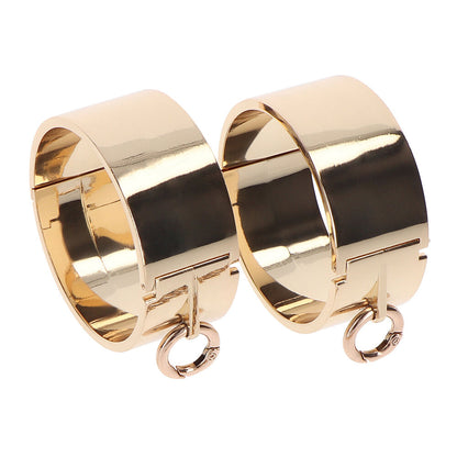Taboom Dona Slave Wrist Cuffs Rose Gold - Lustrous Nickel-Free Metal Fashionable Luxurious