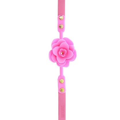 Taboom Malibu Rose Ball Gag Pink - Adjustable Strap Silicone Mouth Restraint