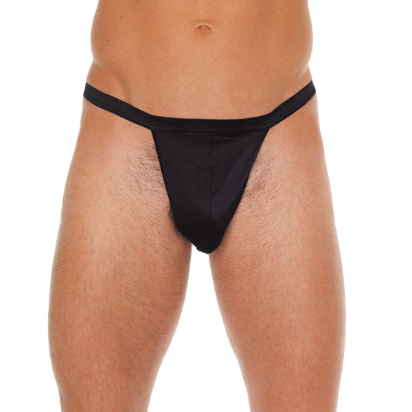Rimba Black Straight Pouch G-String - Classic Minimal Men's Underwear