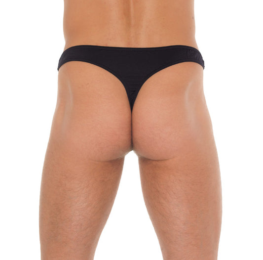 Rimba Black Net Pouch G-String - Mysterious Sheer Minimal Men's Underwear