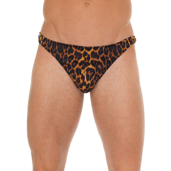 Rimba Leopard Print G-String - Wild Primal Men's Underwear