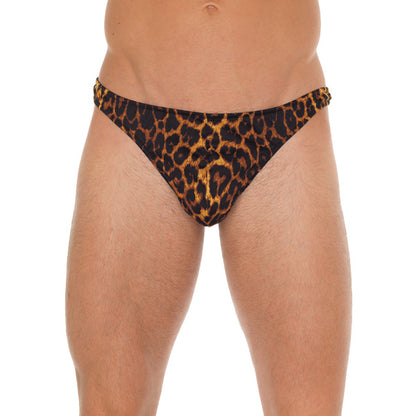 Rimba Leopard Print G-String - Wild Primal Men's Underwear