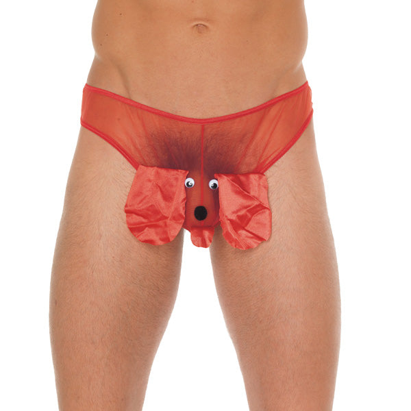 Rimba Red Animal Print Pouch - Fiery Primal Men's Underwear