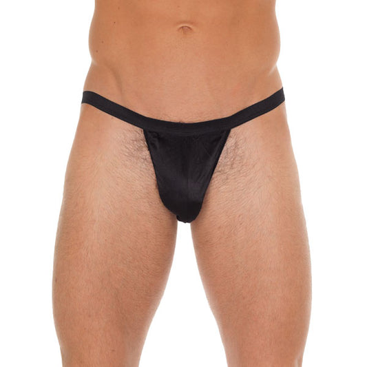 Rimba Black Pouch G-String - Total Mystery Minimal Men's Underwear