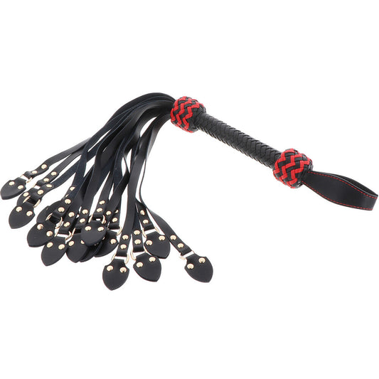 Hidden Desire Masters - Real Leather Cat-o-Nine Whip with Studded Tails