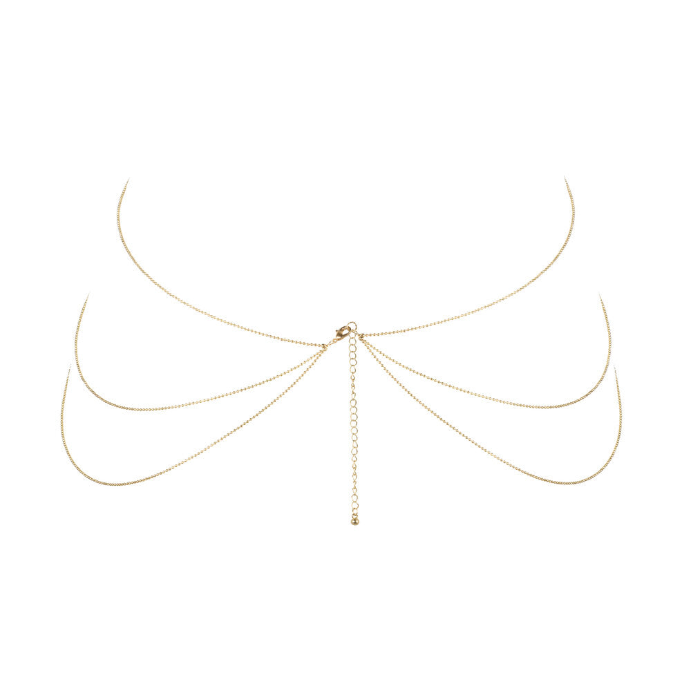 Gold Body Chain in Figure-8 Shape - Magnifique Adornment