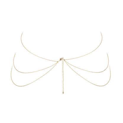 Gold Body Chain in Figure-8 Shape - Magnifique Adornment