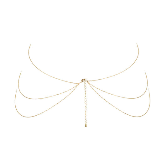 Gold Body Chain in Figure-8 Shape - Magnifique Adornment
