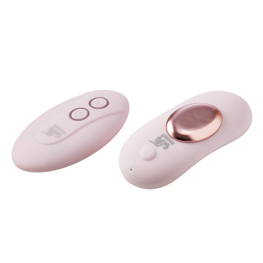 Vivre Gigi Panty Vibe 3.5" Pink Rose Gold - 7 Rhythms 3 Speeds 5m Remote USB Waterproof Magnet