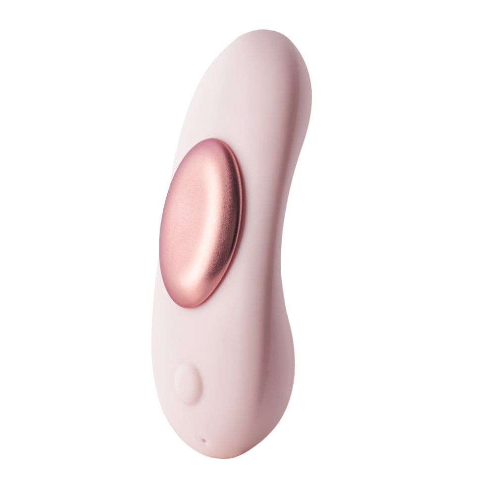 Vivre Gigi Panty Vibe 3.5" Pink Rose Gold - 7 Rhythms 3 Speeds 5m Remote USB Waterproof Magnet