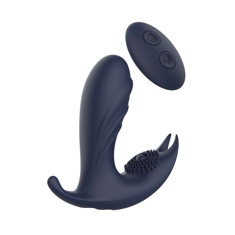 Startroopers Atomic Prostate Massager 4.9" Blue - 10 Vibrations Wireless Remote IPX6 USB