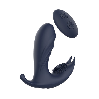 Startroopers Atomic Prostate Massager 4.9" Blue - 10 Vibrations Wireless Remote IPX6 USB