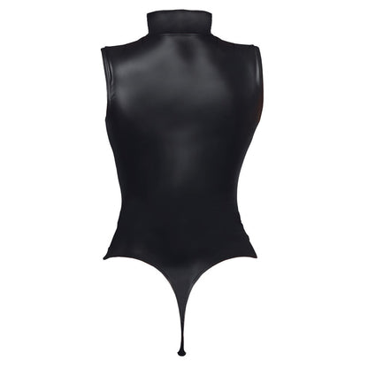 Black Matte Look Body with Cleavage Cut-Out - Trendy Devotion