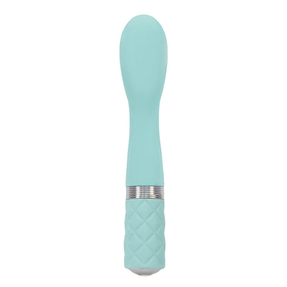 Pillow Talk Sassy GSpot Vibe 8" Green - Curved USB Travel Lock PowerBullet Incremental Speed Rechargeable