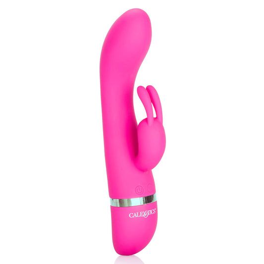 Waterproof Foreplay Frenzy Bunny Vibrator 7.5" - Dual Motor Pink Rabbit