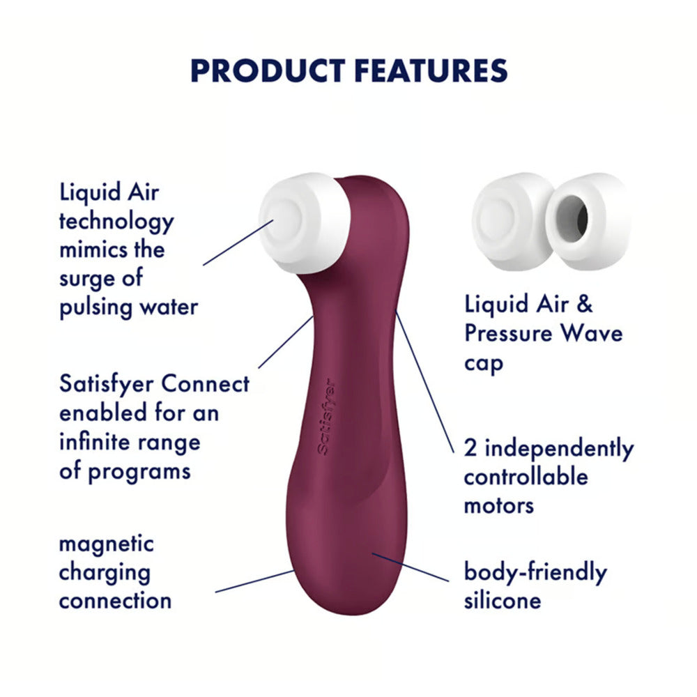 Satisfyer Pro 2 Generation 3 6.45" Purple - Liquid Air Tech APP Control