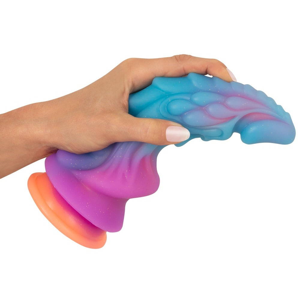 Beasty Cocks 8.5" Glitter - Glow-in-Dark Fantasy Dildo with Suction Cup