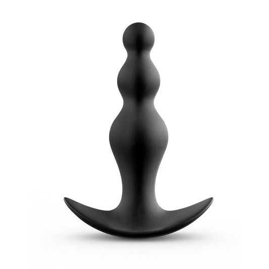 Dorcel Training Anal Beads Medium 4.52" Black - 100% Silicone Waterproof Flexible Experienced