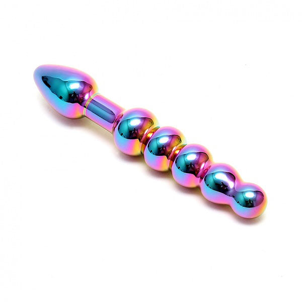 Sensual Multi-Coloured Glass Laila - Double-Ended Anal Probe