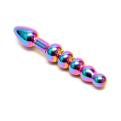 Sensual Multi-Coloured Glass Laila - Double-Ended Anal Probe