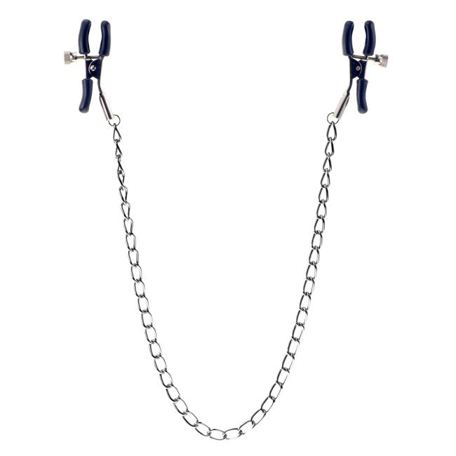 Squeeze And Please Nipple Clamps With Chain - Your Pleasure