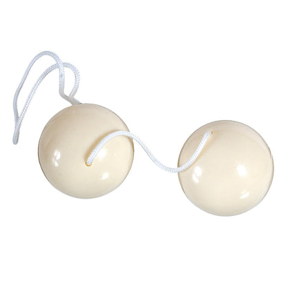 Duoballs White Pelvic Floor Balls - Discreet All-Day Devotion