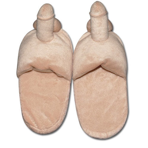 Penis Slippers - Playful Novelty Footwear UK 6.5 (EU 40)
