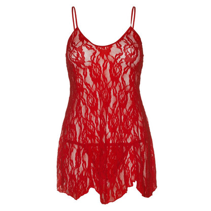 Red Rose Lace Flair Chemise UK 14-18 - Curvy Rose