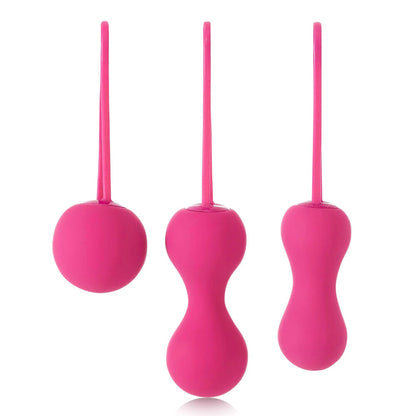 Je Joue Ami Kegel Balls 3.5" Fuchsia - 3-Step Progressive Weight System Vegan