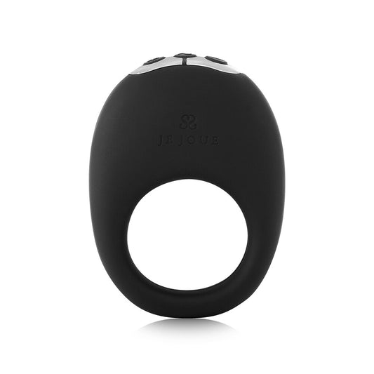 Je Joue Mio Rechargeable Cockring Black 58mm - 5 Speeds 7 Patterns USB Vegan Couples