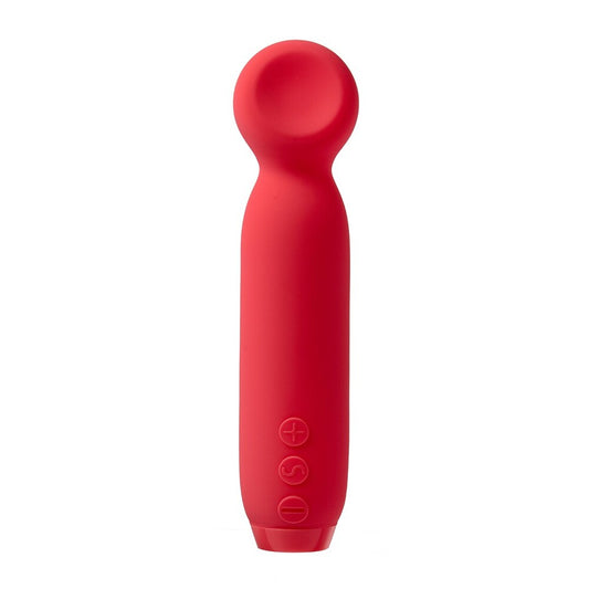 Je Joue Vita Bullet Vibrator 4.9" Red - Wand Tip 5 Speeds 7 Patterns Vegan