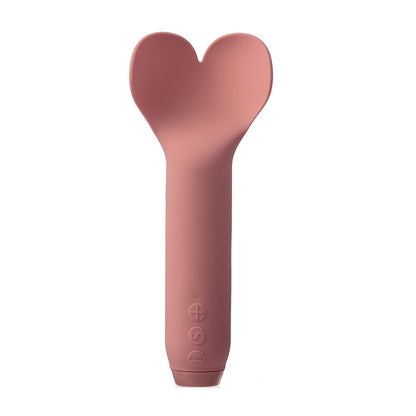 Je Joue Amour Bullet Vibrator 5.5" Pink - Heart Tip 5 Speeds 7 Patterns Vegan