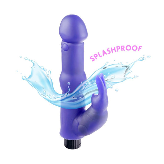 Water Bunny Vibrator 7" - Waterproof Rabbit Awakener in Purple