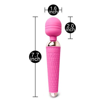 Sacred Wand of Power - 10-Speed Rechargeable Massager in Pink