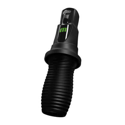 3RD Base Vibrating Rotating Masturbator 10" Black - 7 Vibration 7 Rotation 360° USB-C