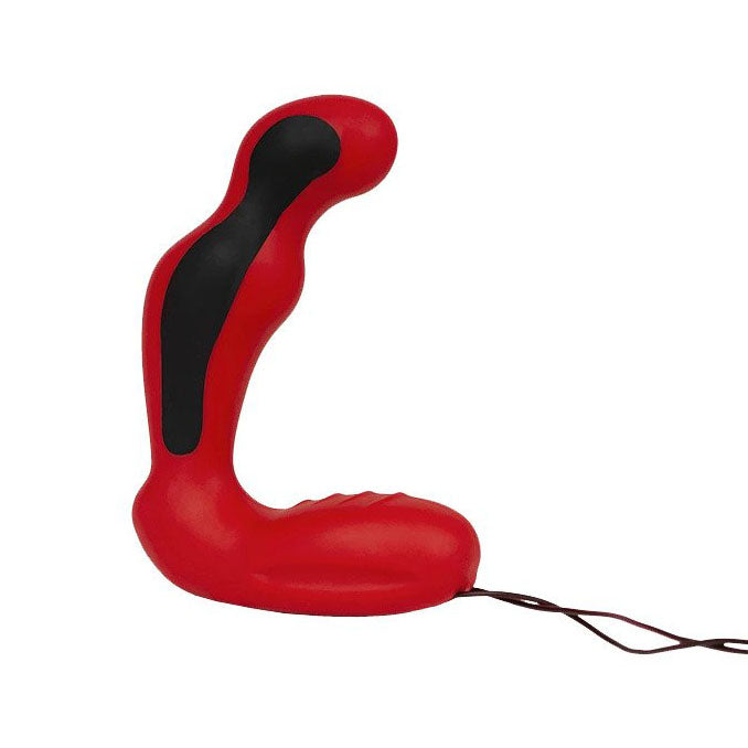 ElectraStim Silicone Fusion Habanero P Massager 5.16" Red - Electro Conductive Shape Play Stealth Entry Wired