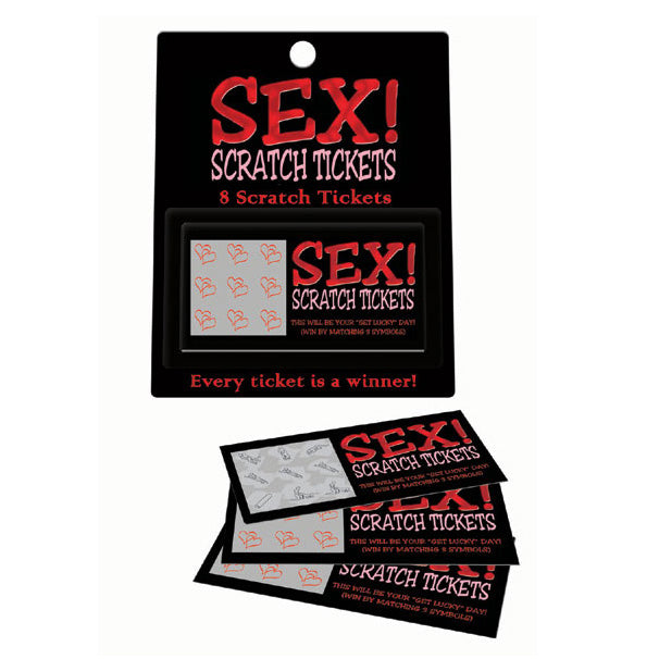 Sex Scratch Cards - 8 Lucky Passion Tickets for Lovers