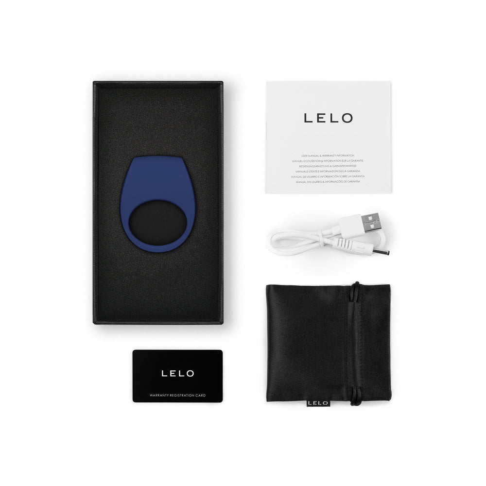 Lelo Tor 3 Vibrating Couples Ring Blue - 8 Settings APP-Connected IPX7
