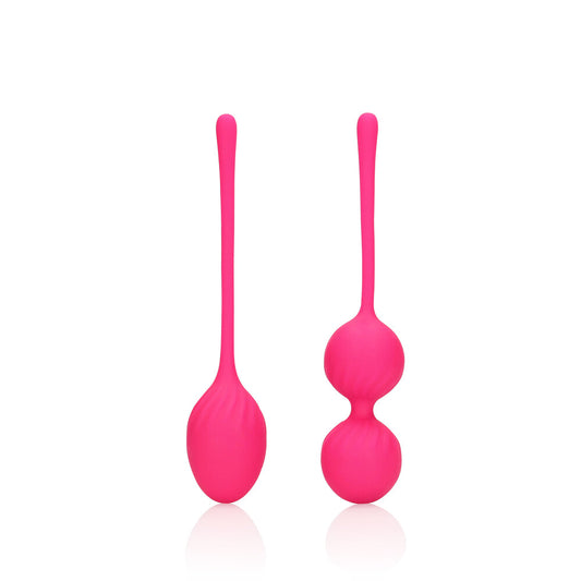 Thumping Kegel Ball Set Pink 2-Piece - Silicone Pelvic Floor Training Loveline