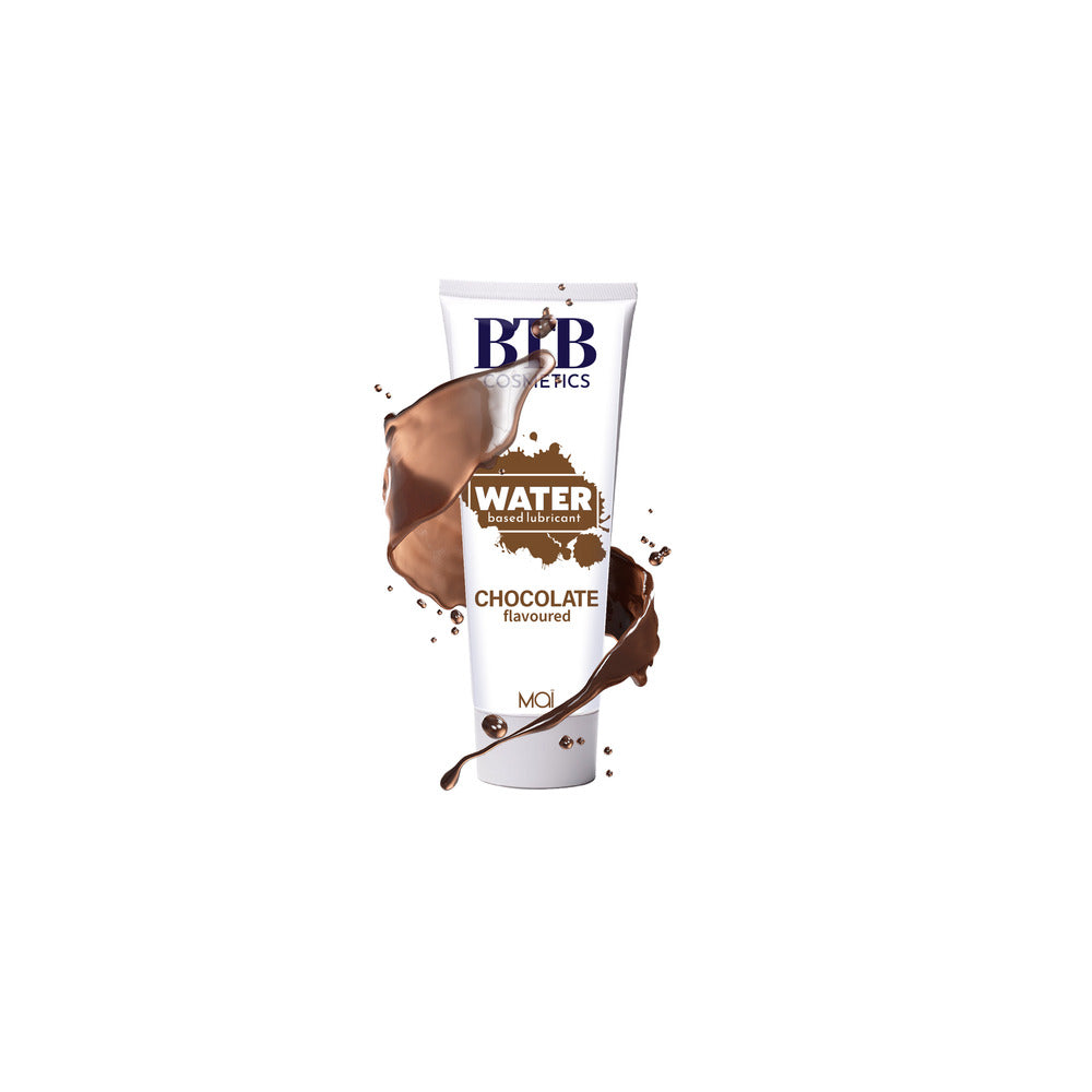 BTB Chocolate Flavoured Water Based Lubricant 100ml - Travel Friendly Vegan Alcohol-Free