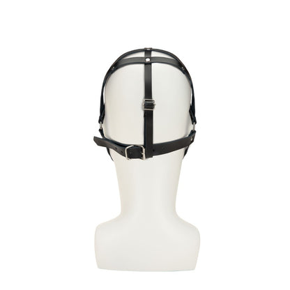 Me You Us Web Hood Mask - PU Leather Bondage Devotion